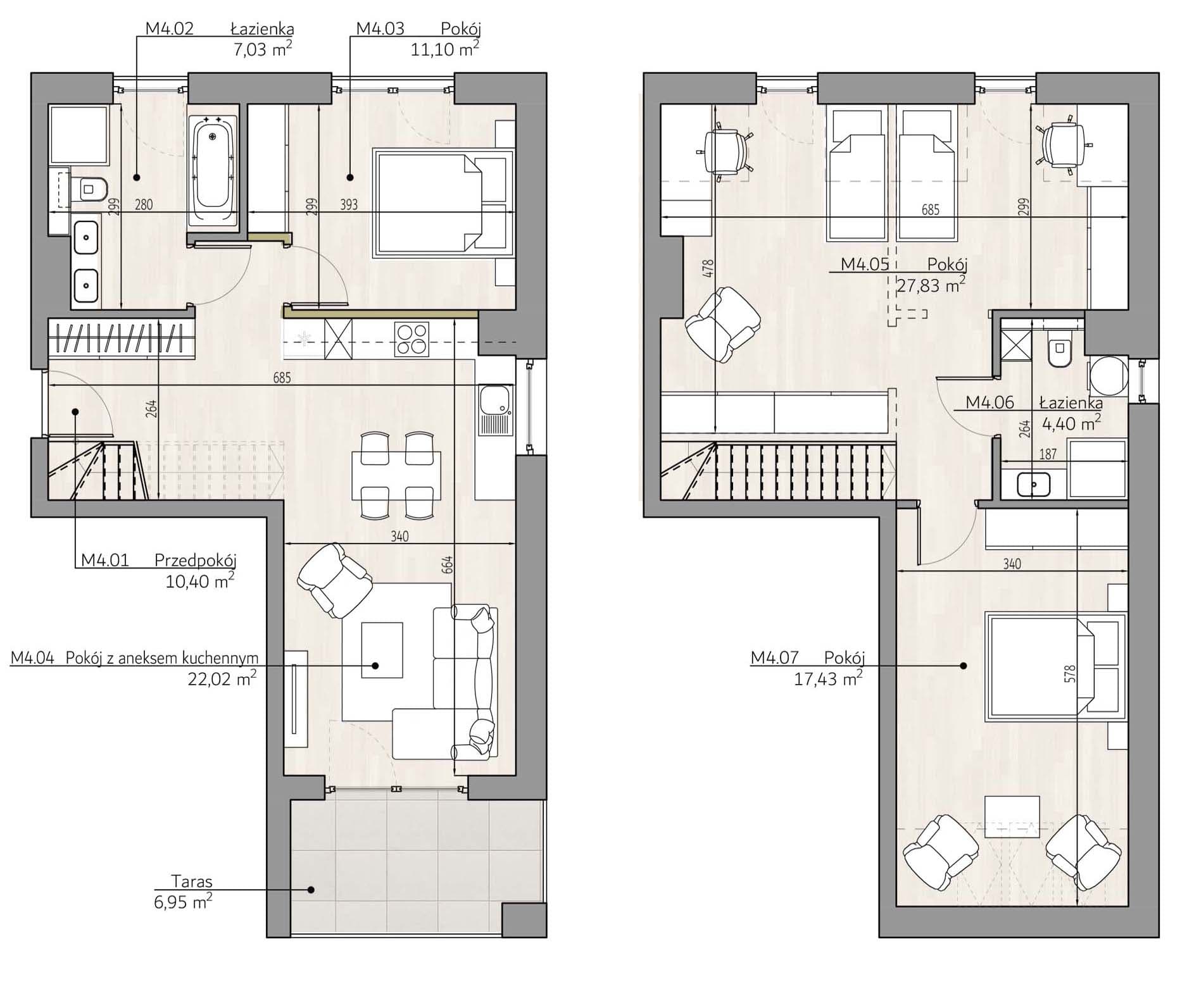 Mieszkanie b4 Apartamenty Podlesie w Gliwicach, dzielnica Podlesie