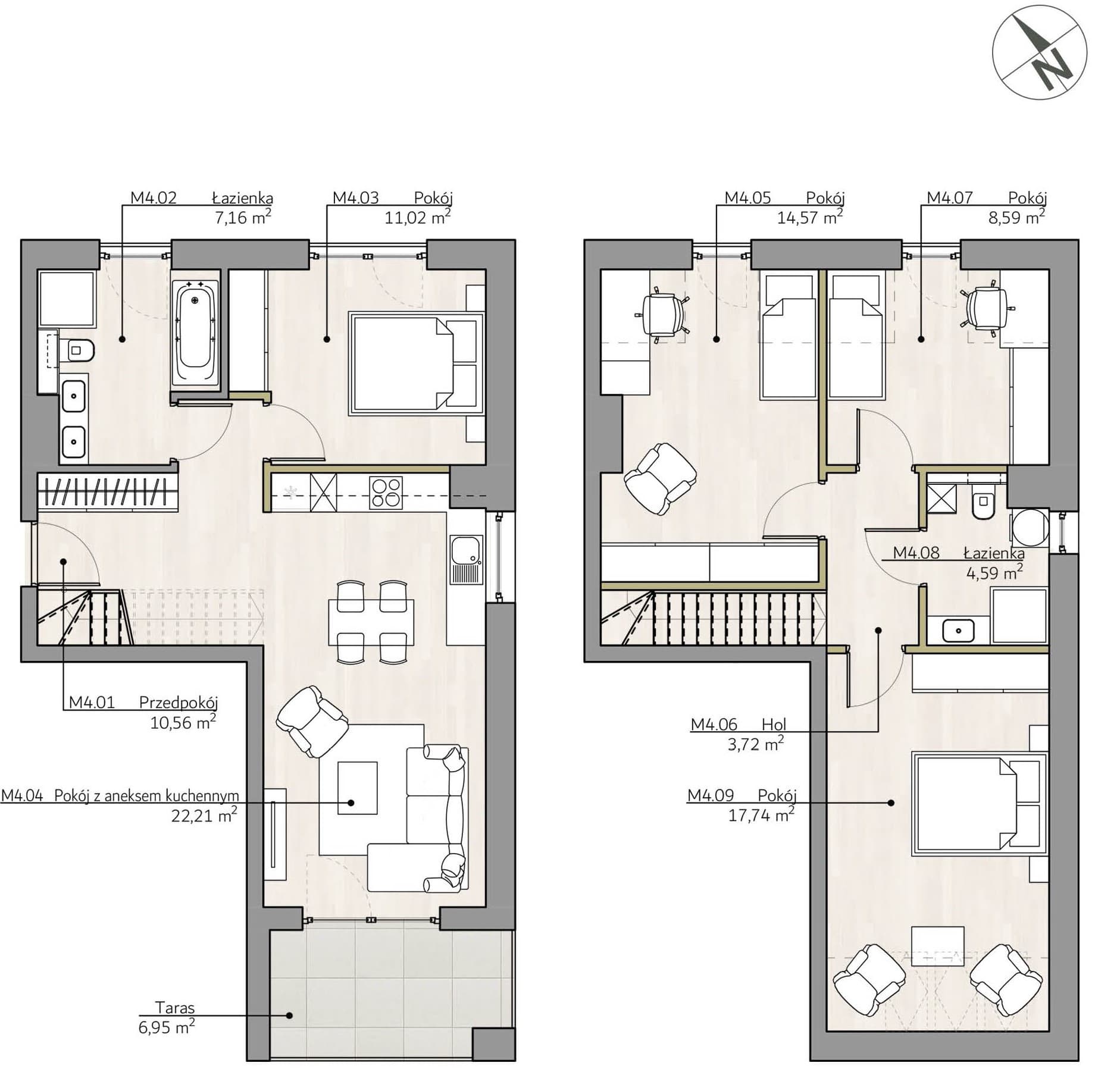 Mieszkanie b4 Apartamenty Podlesie w Gliwicach, dzielnica Podlesie