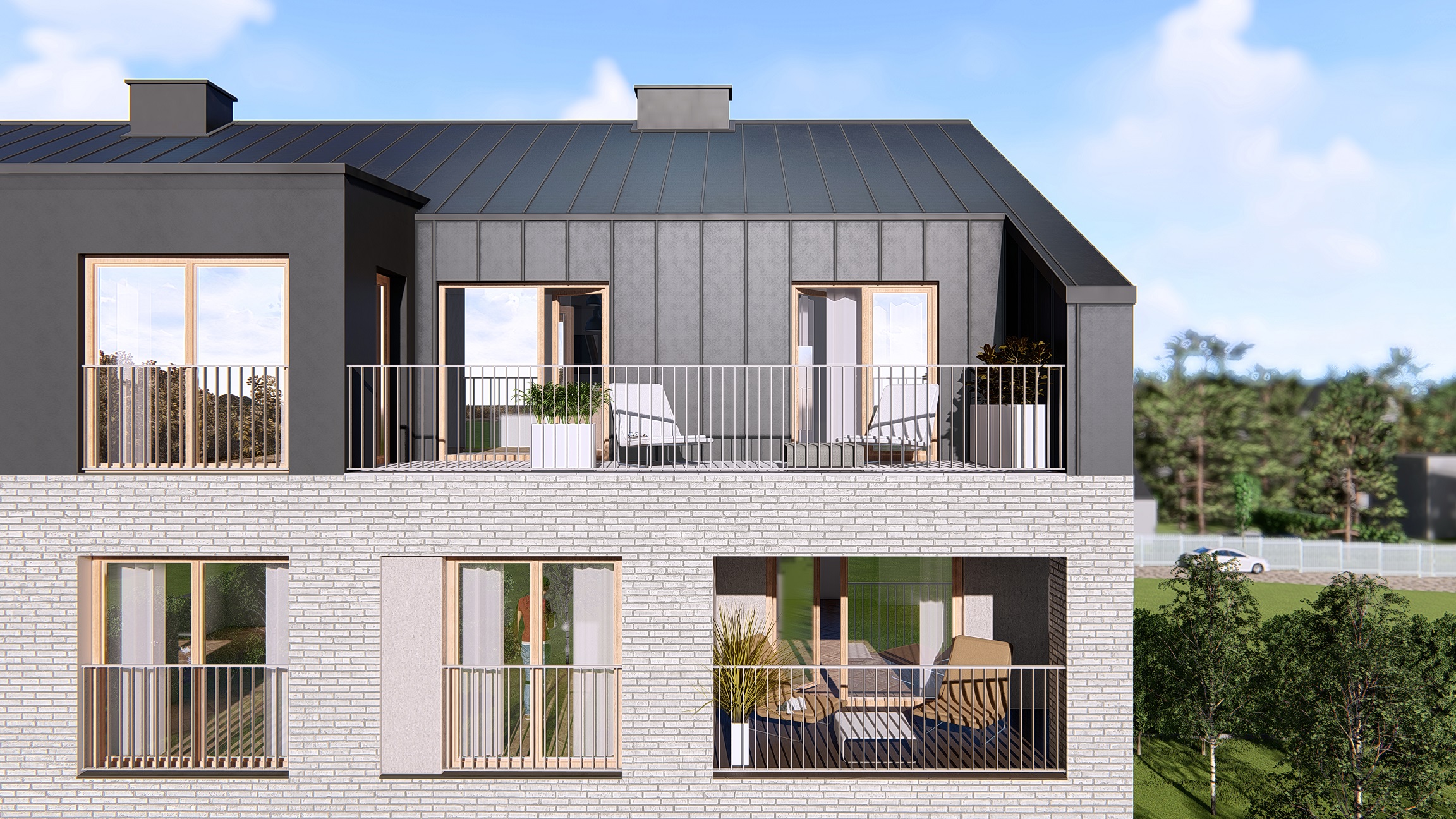 Zdjęcie budynków Apartamentów Podlesie /building4.jpg w Gliwicach, dzielnica Podlesie