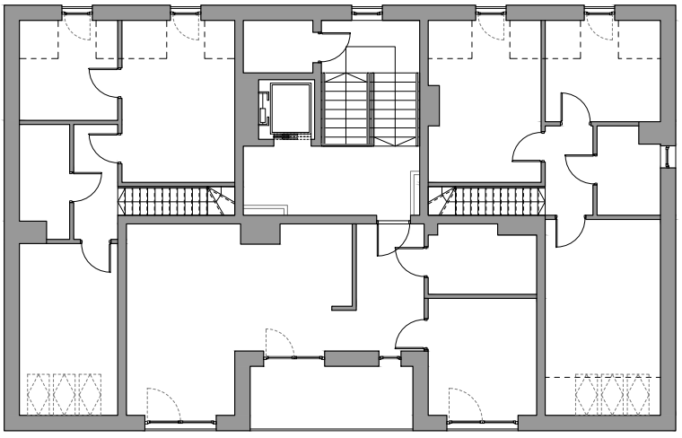 Piętro 3 w budynku A Apartamentów Podlesie w Gliwicach, dzielnica Podlesie