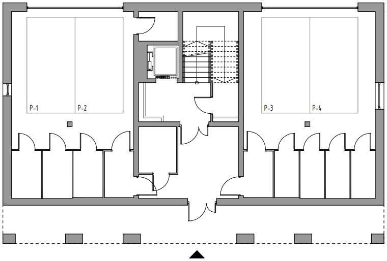 Piętro 0 w budynku B Apartamentów Podlesie w Gliwicach, dzielnica Podlesie